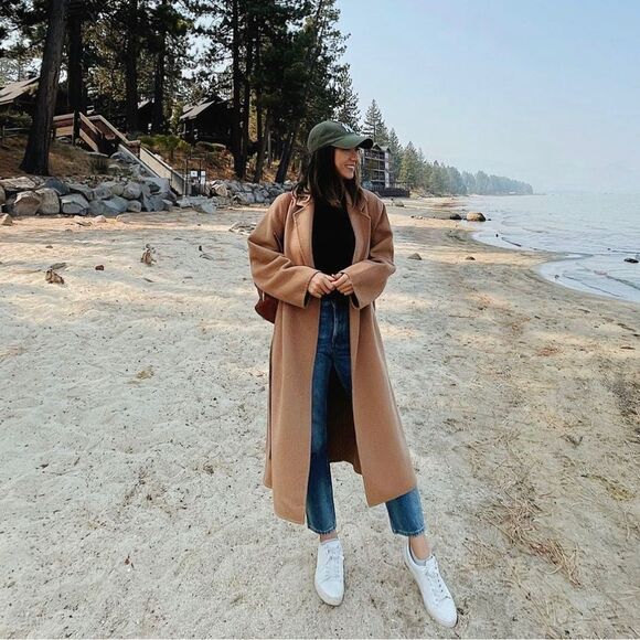 Mango Wool Blend Iconic Must Have Coat New - Picture 4 of 10